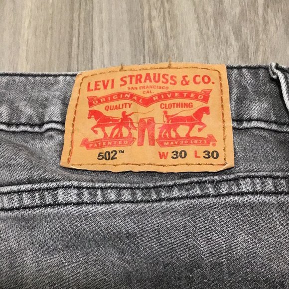 LEVIS 502 GREY FADE FACTORY DISTRESSED/FADED W30 L30 - Picture 3 of 7